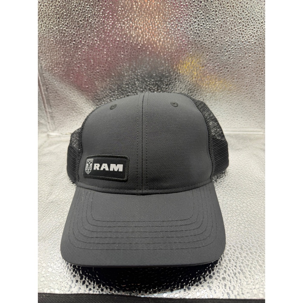 Ram Trucks Mesh Back Trucker Hat Gray Black Adjustable Snapback Outdoor Cap